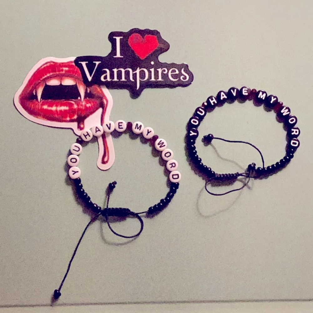 You Have My Word .. Klaus expandable adj. friendship bracelet handmade TVdu fun